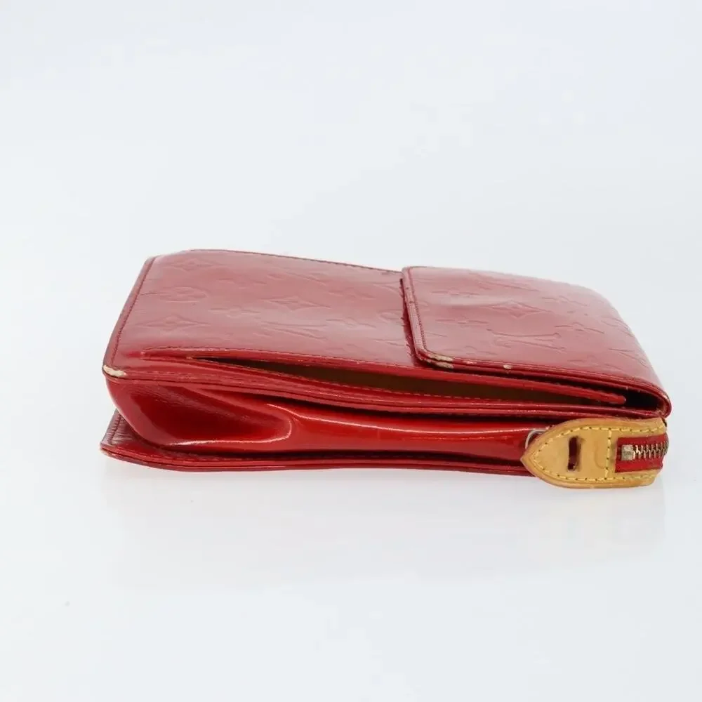 Louis Vuitton Monogram Vernis Motto Accessory Pouch Red